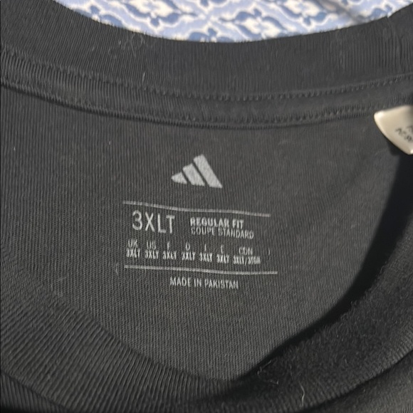 Adidas Black Graphic Men's T-Shirt 3xlt 3xl tall - Picture 2 of 5
